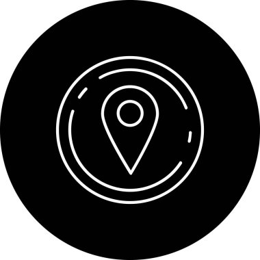 konum. Web simgesi basit illüstrasyon