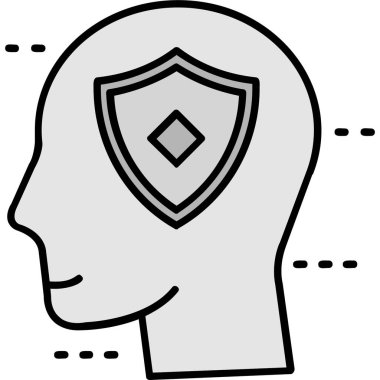 Güvenlik simgesi. vektör illüstrasyonu