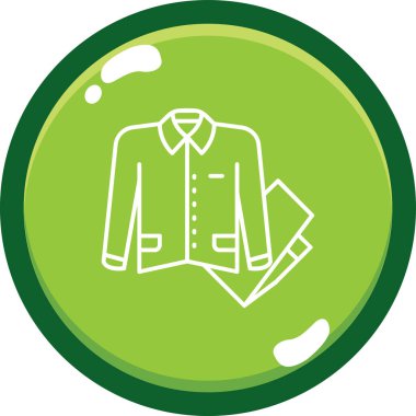 shirt web simgesi vektör illüstrasyonu