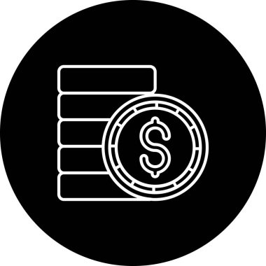 Para için. Web simgesi basit tasarım