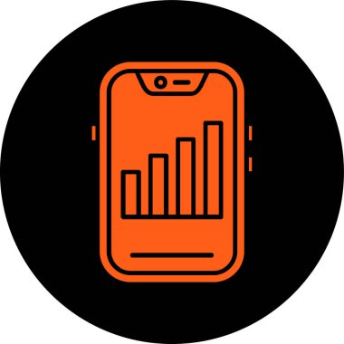 Akıllı telefon. Web simgesi basit illüstrasyon