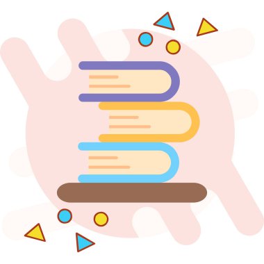 kitap eğitimi öğrenme simgesi düz stil