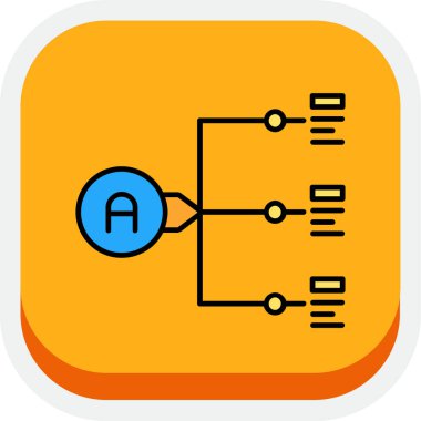 Modern bir simgenin vektör illüstrasyonu