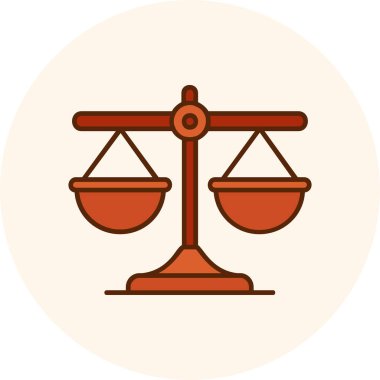 Denge. Web simgesi basit illüstrasyon