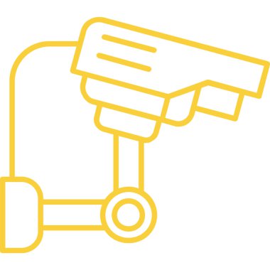 Güvenlik kamerası simgesi vektör illüstrasyon tasarımı