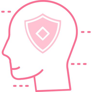 çizgi kalkan simgesi beyaz arkaplanda izole edildi. Sigorta tabelası. Güvenlik, güvenlik, koruma, konsept koruma. Renkli taslak konsepti. vektör