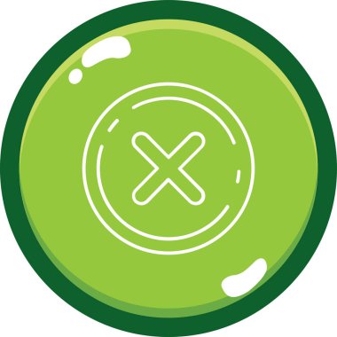 Eşsiz yeşil ve topun kabartma simgesi