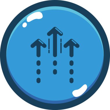 iş grafiği simgesi düz stil