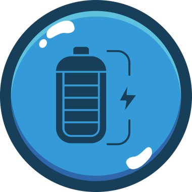 Bir pil simgesinin vektör çizimi