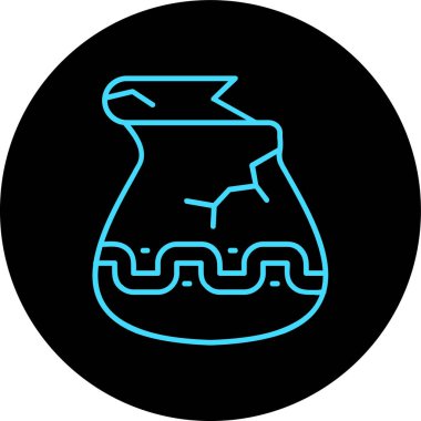 Bir gaz simgesinin vektör illüstrasyonu