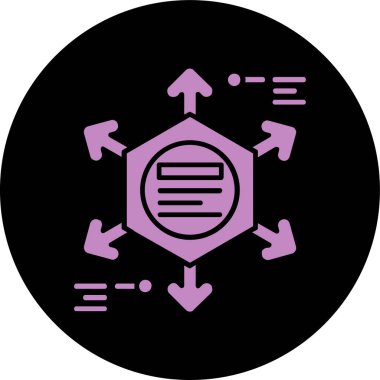 eşsiz ağ vektör çizgisi simgesi