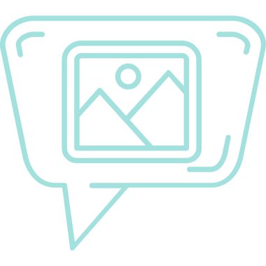 ileti ikonu vektör illüstrasyonu