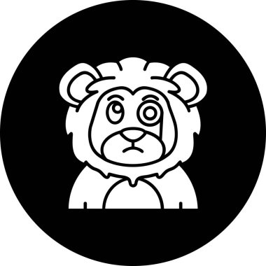 Ayı başı simgesinin vektör illüstrasyonu