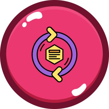 Maç topu. Web simgesi basit illüstrasyon