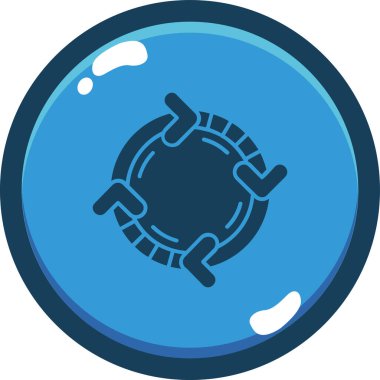 Modern simgenin vektör illüstrasyonu