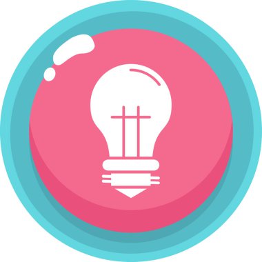 ampul simgesi, vektör illüstrasyonu