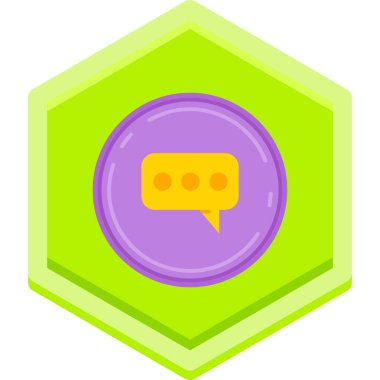 Konuş. Web simgesi basit illüstrasyon