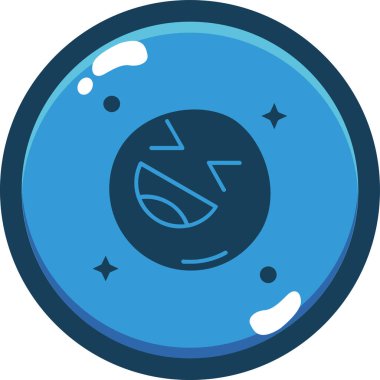 Ay. Web simgesi basit illüstrasyon