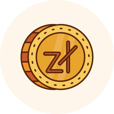 ruble sikke vektör illüstrasyonu