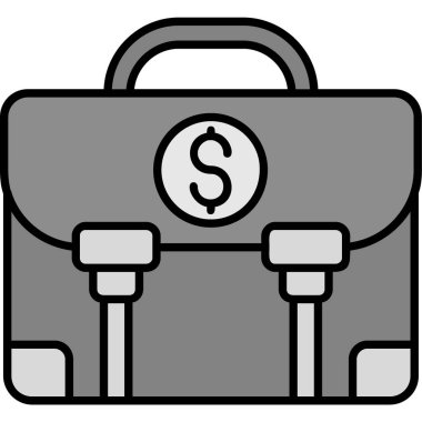 Çanta. Web simgesi basit tasarım