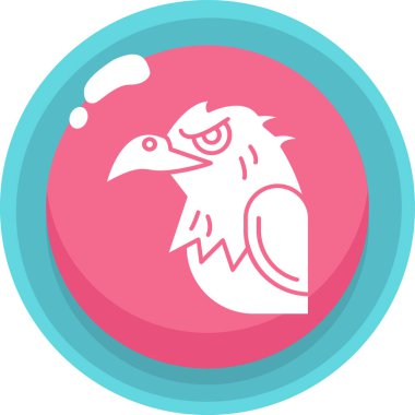 Kuş. Web simgesi basit illüstrasyon