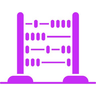 Abaküs. Web simgesi basit illüstrasyon