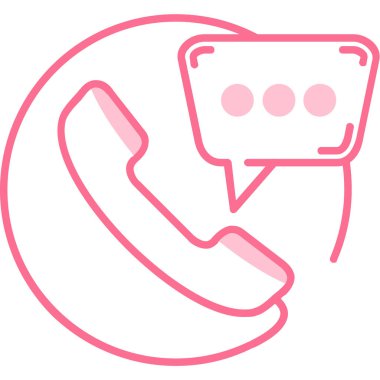 Bir telefon simgesinin vektör illüstrasyonu