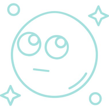 Moda Biçimli Emoji Simgesi İzole Arkaplan