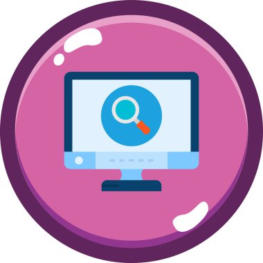 Bilgisayar monitör web simgesi