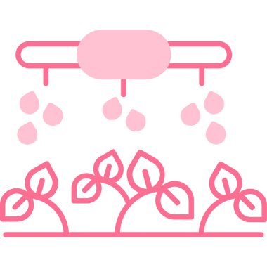 Bir sulama simgesinin vektör illüstrasyonu