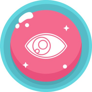 Göz. Web simgesi basit illüstrasyon