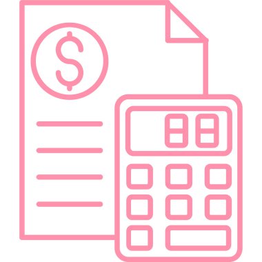 Moda Biçiminde Hesaplayıcı Simgesi İzole Arkaplan