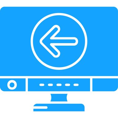 Bilgisayar simgesinin vektör illüstrasyonu