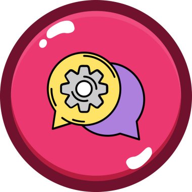 baloncuk sohbet ileti simgesi - özet biçimi