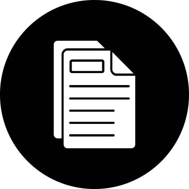 belge simgesi vektör illüstrasyonu