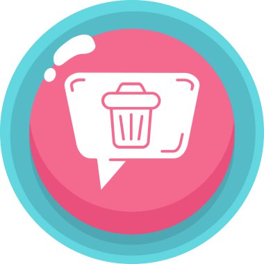 Moda biçimi izole edilmiş arkaplanda çöp kutusu simgesi