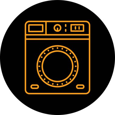 Bir kamera simgesinin vektör illüstrasyonu