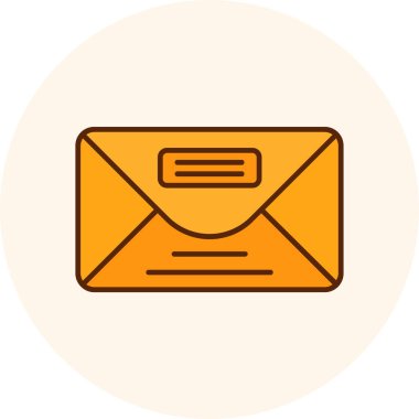 İleti izole edilmiş ikon vektör illüstrasyon grafik tasarımı içeren zarf