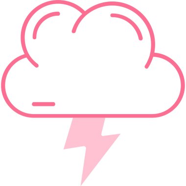 Bulut ikonu. Web için basit bulut vektör simgeleri çizimi