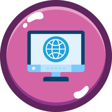 iş dünyasındaki global internet ağı simgesi - yönetim kategorisi