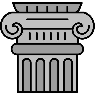 sütun simgesi dış hat biçiminde