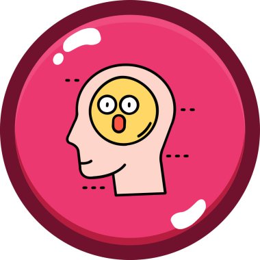 beyin ikonu vektör illüstrasyonu