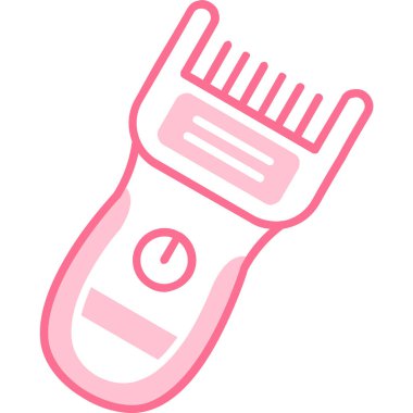 Saç tarağı vektör simgesi. biçim vektör çizim sembolü, düz renk