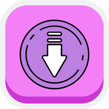 Arrow vektör simgesi illüstrasyonu