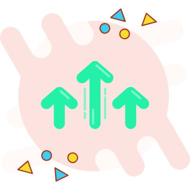 ok simgesi vektör illüstrasyonu