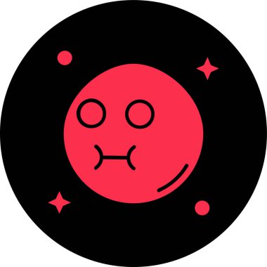 Hastalık Neon siyah kabartma vektör çizimi