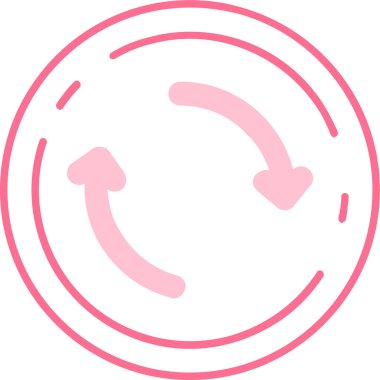 Dairesel bir simgenin vektör illüstrasyonu