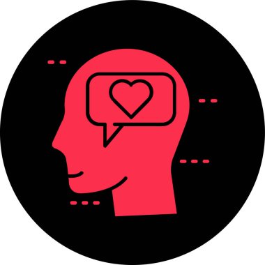 Aşk. Web simgesi basit tasarım