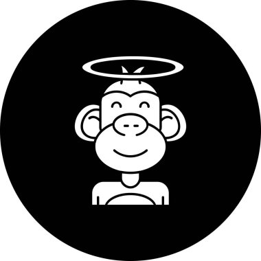 Bir maymunun vektör çizimi