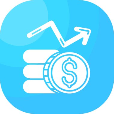 Dolar işareti vektör simgesi